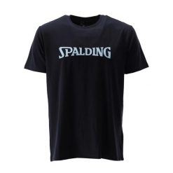Koszulka Spalding Logo. Niebieskie koszulki sportowe męskie Spalding, bez wzorów, bez kołnierzyka, bez ramiączek, do koszykówki. Za 183.00 zł.