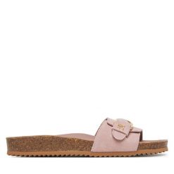 Klapki Tommy Hilfiger. Czarne klapki damskie Tommy Hilfiger, bez wzorów, bez obcasa. Za 489.99 zł.
