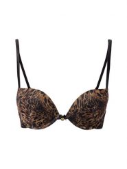 Lascana Biustonosz damski na fiszbinach - usztywniany Kobiety brązowy|czarny wzorzysty, 80B. Brązowe biustonosze LASCANA, bez wzorów. Za 159.95 zł.