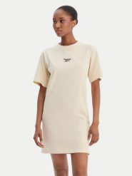 Reebok Sukienka codzienna Surya RK25502CCW Beżowy Regular Fit. Brązowe sukienki damskie Reebok, na co dzień, s, bez wzorów, z bawełny, bez kołnierzyka, bez ramiączek, proste. Za 129.99 zł.