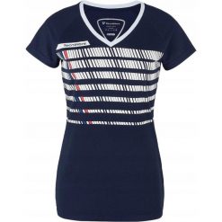 Damska koszulka tenisowa Tecnifibre F2 Airmesh. Niebieskie t-shirty damskie TECNIFIBRE, bez wzorów, sportowe, bez kołnierzyka. Za 69.00 zł.