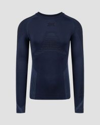Koszulka męska X-Bionic Invent Shirt Ls Marine A095. Niebieskie koszulki sportowe męskie X Bionic, l, bez wzorów, z materiału, bez kołnierzyka, bez ramiączek, do biegania. Za 459.99 zł.