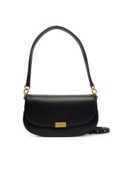 Tommy Hilfiger Torebka Iconic Leather Crossover AW0AW18204 Czarny. Czarne torebki do ręki damskie Tommy Hilfiger, bez wzorów, ze skóry, bez dodatków. Za 659.99 zł.