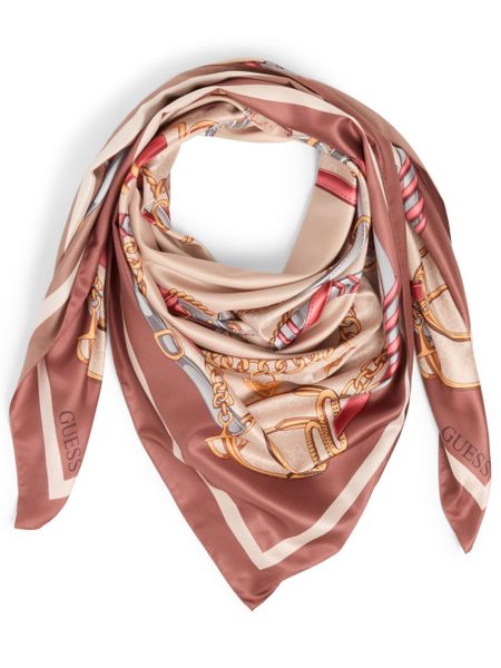GUESS Szalik damski Kobiety brązowy wzorzysty, ONE SIZE. Brązowe szaliki i chusty damskie Guess, z aplikacjami, z syntetyku, eleganckie. Za 329.95 zł.