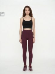 Legginsy sportowe Active - czerwony. Czerwone legginsy damskie Sinsay, l, bez wzorów, na fitness i siłownię. Za 39.99 zł.