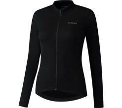 Damska koszulka z długim rękawem ELEMENT, czarna. Czarne koszulki sportowe damskie Shimano, m, bez wzorów, z elastanu, bez kołnierzyka, bez ramiączek, rowerowe. Za 372.55 zł.