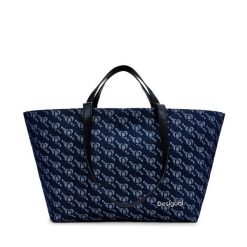 Torebka Desigual. Niebieskie torebki do ręki damskie Desigual, bez wzorów, bez dodatków. Za 299.99 zł.