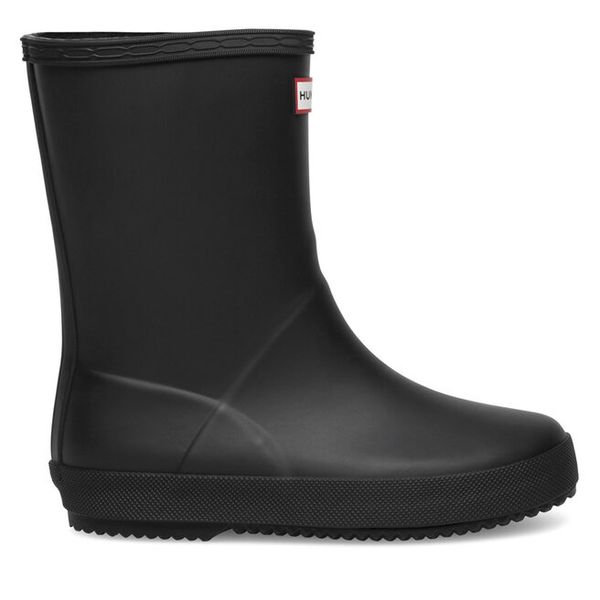 Kalosze Hunter. Czarne kalosze chłopięce Hunter, bez wzorów. Za 129.99 zł.