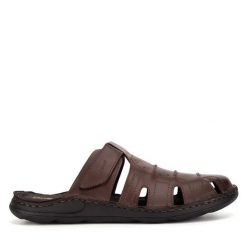 Klapki Go Soft. Brązowe klapki męskie GO SOFT. Za 149.99 zł.