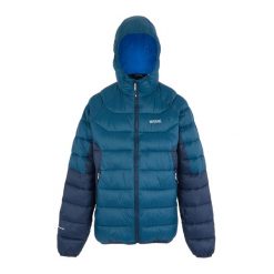 Męska Ocieplana Kurtka Z Kapturem Dalent. Niebieskie kurtki męskie Regatta, m, bez wzorów, z puchu, sportowe, z kapturem. Za 165.99 zł.