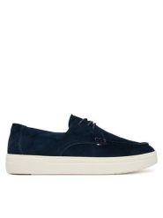 Tommy Hilfiger Półbuty Casual Suede Stitch Toe Hybrid FM0FM05707 Granatowy. Niebieskie półbuty na co dzień męskie Tommy Hilfiger, ze skóry, casualowe, bez zapięcia. Za 529.99 zł.