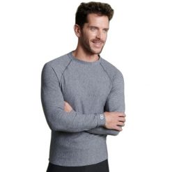 Koszulka z długim rękawem Damart Comfort Thermolactyl 3. Szare bluzki z długim rękawem męskie DAMART, m, bez wzorów, bez kołnierzyka. Za 205.00 zł.