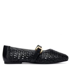 Baleriny Gant. Czarne baleriny damskie GANT, bez wzorów, bez obcasa. Za 489.99 zł.