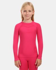 Dziewczęca bezszwowa koszulka termoaktywna z długim rękawem Kilpi CAROL-JG. Czerwone t-shirty i topy dla dziewczynek Kilpi, bez wzorów, z materiału, bez ramiączek. Za 112.21 zł.