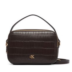 Torebka Calvin Klein. Brązowe torebki do ręki damskie Calvin Klein, bez wzorów, klasyczne, bez dodatków. Za 449.99 zł.