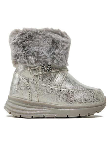 Mayoral Botki 42486 Srebrny. Szare botki dziewczęce Mayoral, ze skóry, bez zapięcia. Za 159.99 zł.