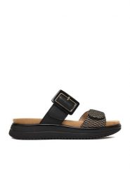 Remonte Klapki CEO-D1J61-03 Czarny. Czarne klapki damskie Remonte, bez wzorów, ze skóry, bez obcasa. Za 359.99 zł.