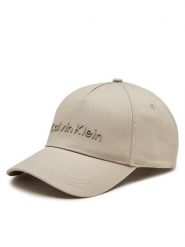 Calvin Klein Czapka z daszkiem K50K511987 Beżowy. Brązowe rękawiczki męskie Calvin Klein, bez wzorów, z bawełny. Za 99.99 zł.
