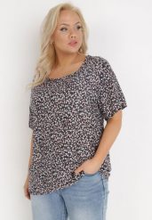 Czarna Bluzka z Wiskozy Maerelaia. Czarne bluzki damskie Born2be, plus size, bez wzorów, z jeansu, bez kołnierzyka, plus size, bez ramiączek. Za 29.99 zł.