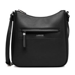 Torebka Lasocki. Czarne listonoszki damskie Lasocki, bez wzorów, bez dodatków. Za 149.99 zł.