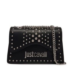 Torebka Just Cavalli. Czarne torebki do ręki damskie Just Cavalli, bez wzorów, wizytowe, bez dodatków. Za 749.99 zł.