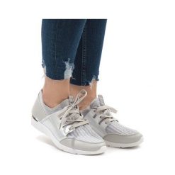 Szare obuwie sportowe damskie ButyModne, adidas stan smith Szare obuwie sportowe damskie ButyModne, adidas stan smith