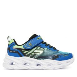 Sneakersy Skechers. Niebieskie trampki i tenisówki chłopięce Skechers, bez wzorów, bez zapięcia. Za 199.99 zł.