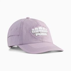 Czapka z daszkiem męska Puma X RIPNDIP fioletowa 02659502. Fioletowe czapki i kapelusze męskie Puma, bez wzorów, z poliamidu. Za 129.94 zł.