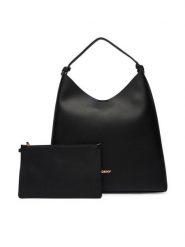 DKNY Torebka R54CAO07 Czarny. Czarne torebki do ręki damskie DKNY, bez wzorów, ze skóry, bez dodatków. Za 789.99 zł.