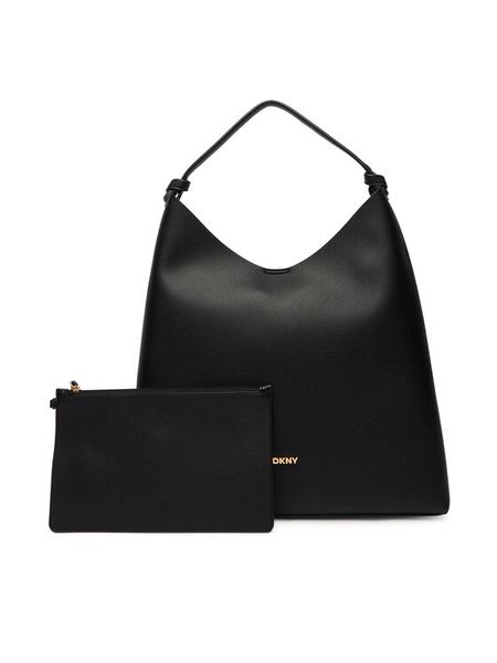 DKNY Torebka R54CAO07 Czarny. Czarne torebki do ręki damskie DKNY, bez wzorów, ze skóry, bez dodatków. Za 789.99 zł.