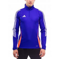 Bluza Męska adidas Tiro 24 Rozpinana 1/4 Sportowa Treningowa roz. M. Niebieskie bluzy męskie Adidas, l, bez wzorów, z kapturem. Za 154.00 zł.