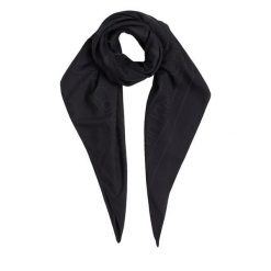 Chusta Calvin Klein. Czarne szaliki i chusty damskie Calvin Klein, bez wzorów. Za 169.99 zł.