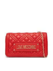 LOVE MOSCHINO Torebka JC5681PP1OLA0500 Czerwony. Czerwone torebki do ręki damskie Love Moschino, bez wzorów, ze skóry, wizytowe, bez dodatków. Za 575.99 zł.