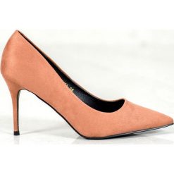 Diamantique brązowe Beżowe Szpilki. Brązowe czółenka damskie Diamantique, bez wzorów, ze skóry ekologicznej, bez obcasa, bez zapięcia. Za 79.00 zł.