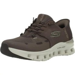 Buty SKECHERS GLIDE-STEP PRO RADIANT STRI Brązowy. Brązowe obuwie sportowe damskie Skechers, na fitness i siłownię. Za 394.99 zł.