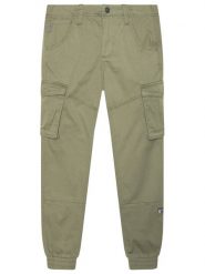 NAME IT Spodnie materiałowe Bamgo 13151735 Zielony Regular Fit. Zielone spodnie materiałowe dla chłopców Name it, bez wzorów, z bawełny. Za 129.99 zł.