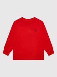 Polo Ralph Lauren Bluzka 323843804003 Czerwony Regular Fit. Czerwone t-shirty dla chłopców Polo Ralph Lauren, bez wzorów, z bawełny, bez ramiączek. Za 129.99 zł.