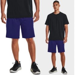 Spodenki fitness męskie UNDER ARMOUR Tech Vent Shorts Szorty. Niebieskie krótkie spodenki sportowe męskie Under Armour, m, bez wzorów, na fitness i siłownię. W wyprzedaży za 116.25 zł.
