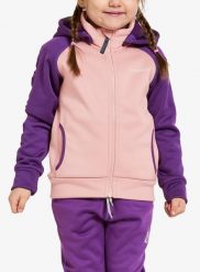 Bluza z kapturem dziewczęca Didriksons Corin Full Zip. Czerwone bluzy dla dziewczynek Didriksons, bez wzorów, z materiału, bez ramiączek, z kapturem. Za 131.99 zł.