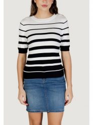 Morgan Sweter 261-MLOL Biały Regular Fit. Białe swetry damskie Morgan, l, bez wzorów, z wiskozy, bez kołnierzyka, bez ramiączek, bez kaptura. Za 179.99 zł.