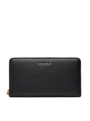 Coccinelle Portfel MW5 Metallc Soft E2 MW5 11 32 01 Czarny. Czarne portfele damskie Coccinelle, bez wzorów, ze skóry. Za 649.99 zł.