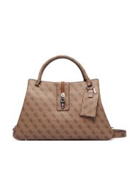 Guess Torebka Yvonne Logo HWSG23 78220 Brązowy jasny. Brązowe torebki do ręki damskie Guess, z aplikacjami, ze skóry, bez dodatków. Za 674.99 zł.