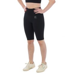 Krótkie legginsy sportowe dla kobiet Xtreme Sportswear Antracyt Czarny. Czarne legginsy damskie XTREME SOCKSWEAR, l, bez wzorów, z materiału, z podwyższonym stanem, krótkie, na fitness i siłownię. Za 125.82 zł.
