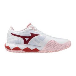 Damskie buty do tenisa Mizuno Wave Enforce Tour 2 CC. Białe obuwie sportowe damskie Mizuno, bez wzorów, tenisowe, mizuno wave. Za 606.00 zł.