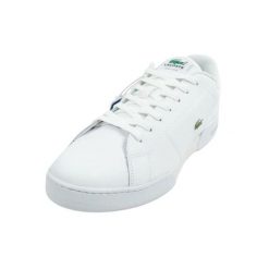 Męskie Skórzane Buty Treningowe Carnaby Cup 125. Białe buty sportowe męskie Lacoste, bez zapięcia. Za 642.99 zł.