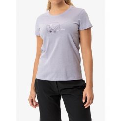 Koszulka z nadrukiem damska Vaude Cyclist T-Shirt V. Zielone koszulki sportowe damskie Vaude, bez wzorów, bez kołnierzyka, bez ramiączek. Za 151.99 zł.