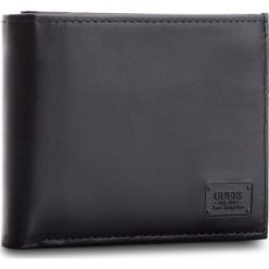 Duży Portfel Męski GUESS - SM2530 LEA20 BLA. Czarne portfele męskie Guess, ze skóry. Za 259.00 zł.