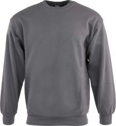Bluza męska Promodoro crewneck szara. Szare bluzy męskie BOXRAW, m, bez wzorów, z bawełny, bez kaptura. Za 59.54 zł.