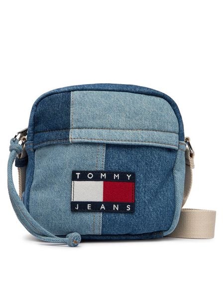 Tommy Jeans Saszetka Tjm Denim Patchwork Reporter AM0AM14287 Niebieski. Niebieskie saszetki męskie Tommy Jeans, z denimu. Za 252.99 zł.