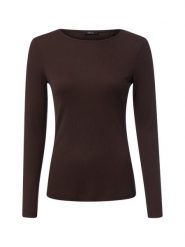 Opus Koszulka z długim rękawem Kobiety brązowy, 36. Brązowe t-shirty damskie Opus, l, bez wzorów, bez kołnierzyka. Za 229.95 zł.